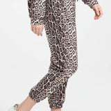 Onzie Women's French Terry Leopard Small/Medium Lounge Fleece Sweatpants