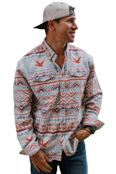 Burlebo Men's Performance Short Sleeve Button Up Shirt