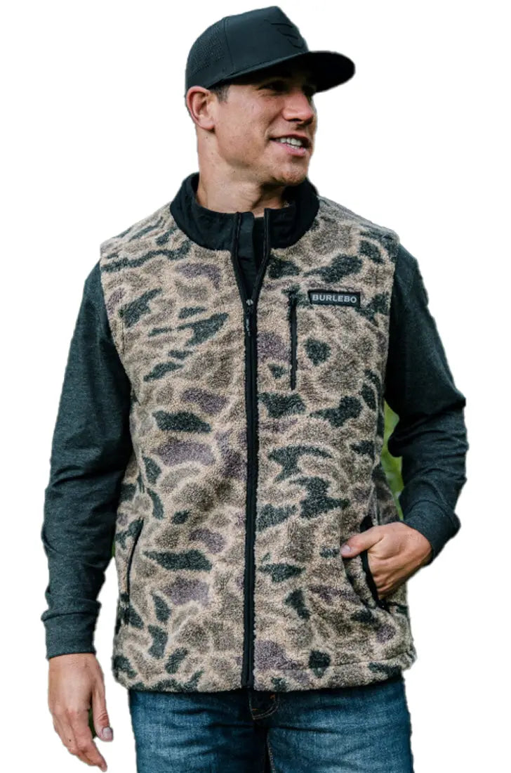 Burlebo Men's Ultra-Soft Fleece Vest