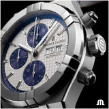 Maurice Lacroix Men's Aikon Automatic Silver 44 mm Chronograph Watch