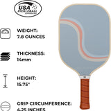 Holbrook Performance Series Carbon Fiber/Graphite Blend Pickleball Paddle