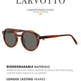 Christopher Cloos Larvotto Minimalistic Polarized Sunglasses