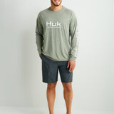 HUK Men's Pursuit Vented Long Sleeve, 30 UPF Fishing Shirt