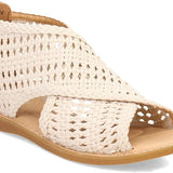 BORN Women's Comfortable IWA Macram Leather Sandal