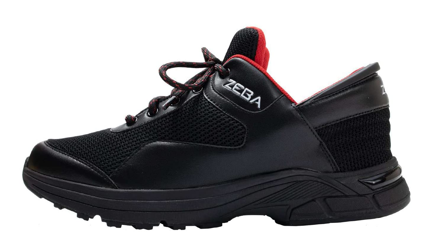 Zeba Men's Hands Free Slip-On Walking Shoes (Cosmic Black)
