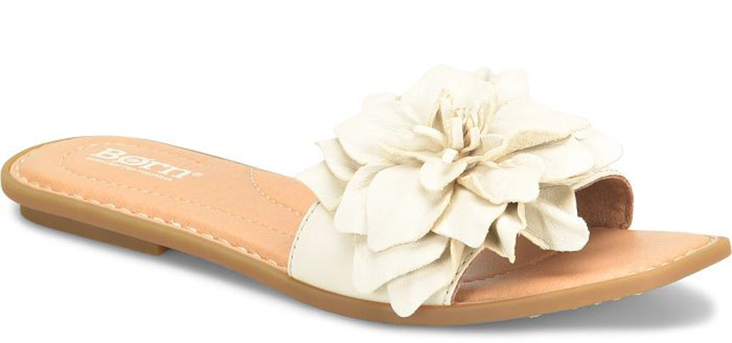 BORN Women's Flower Strap Hibiscus Leather Sandal