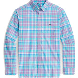 Vineyard Vines Men's Classic Fit Plaid On-The-Go Lightweight Button-Down Shirt