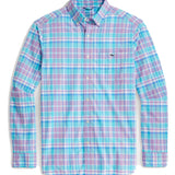 Vineyard Vines Men's Classic Fit Plaid On-The-Go Lightweight Button-Down Shirt