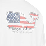 vineyard vines Men's Short-Sleeve VV Americana Whale Pocket T-Shirt