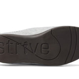 Strive Women's Lille Light Grey Size 7 Memory Foam Orthotic Slipper