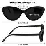 Glassy Selina Cateye Premium Polarized Sunglasses with Glare Reducing Lenses, 100% UV Protected