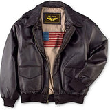 Landing Leathers Men's USA Air Force A-2 Leather Full-Zip Flight Bomber Jacket