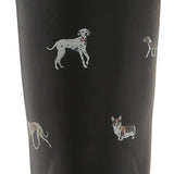 Joules Women's Welly Print Black Dog Size 7 Knee High Rain Boot