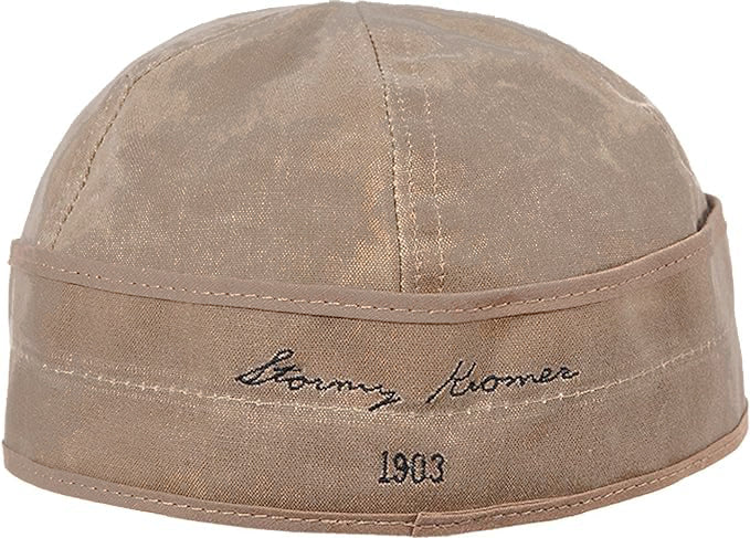 Stormy Kromer Waxed Cotton Cap - Lightweight Fall Hat with Earflaps