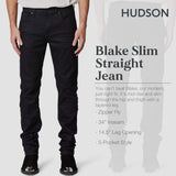 Hudson Jeans Mens Blake Slim Straight Cotton 34" Inseam Jeans