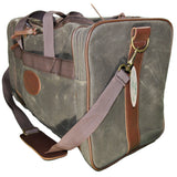 Tag Safari Duffle Bag - Waxed Canvas - Olive Green