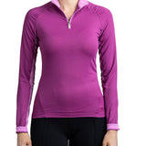 Kastel Denmark Women's Lightweight Crewneck Sun Shirt | 1/4 Zip Athletic Tops | UPF 30+ Protection