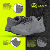 Zeba Men's Hands Free Slip on Husky Walking Sneakers