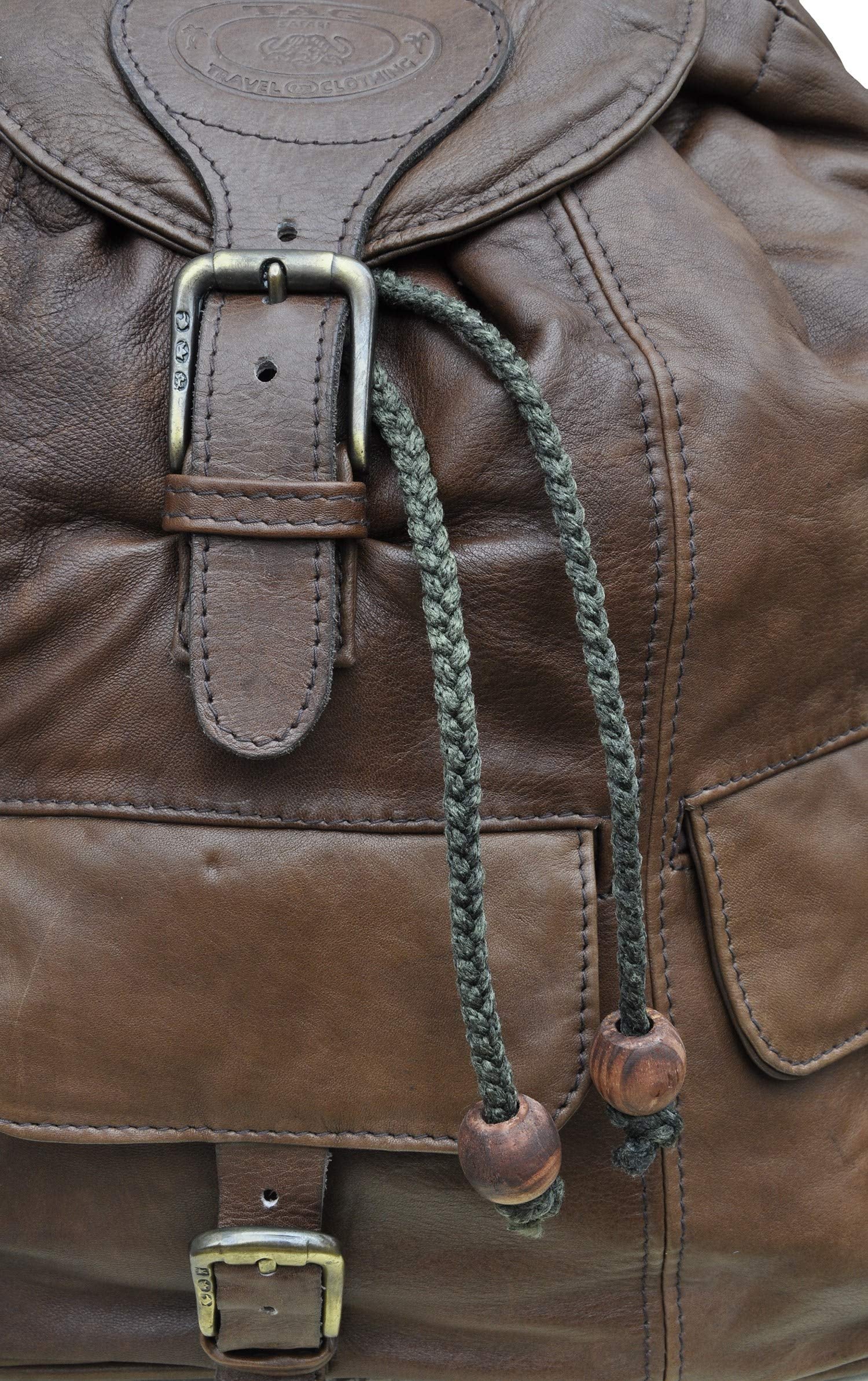 Tag Safari Leather Safari Backpack Impala Skin Kilimanjaro - Sports by Sager