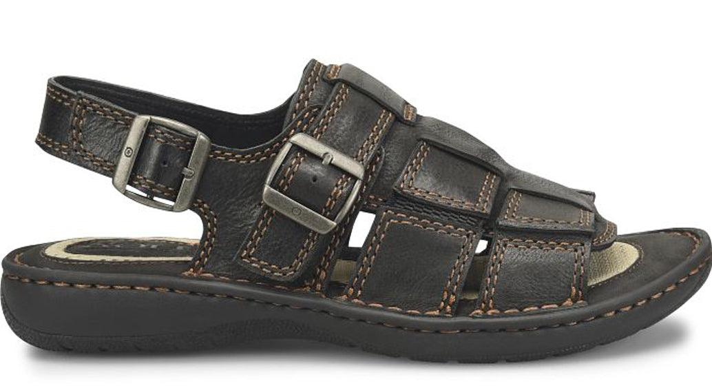 Born Men's Miguel Handcrafted Full Grain Leather Slip-on Sandals