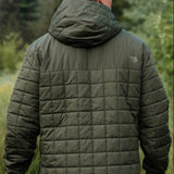 Burlebo Men's Horizontal Quilted Insulated Puffer Jacket with Hood