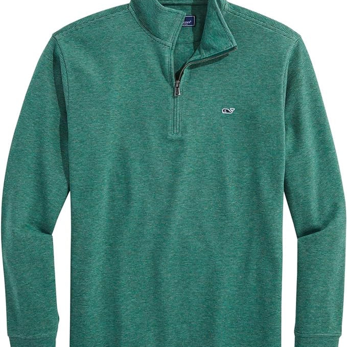 Vineyard Vines Men's Saltwater Quarter-Zip Long-Sleeve Sweater