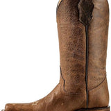 Corral Women's L-5042 Brown & Cross Embroidery Square Toe Western Boots