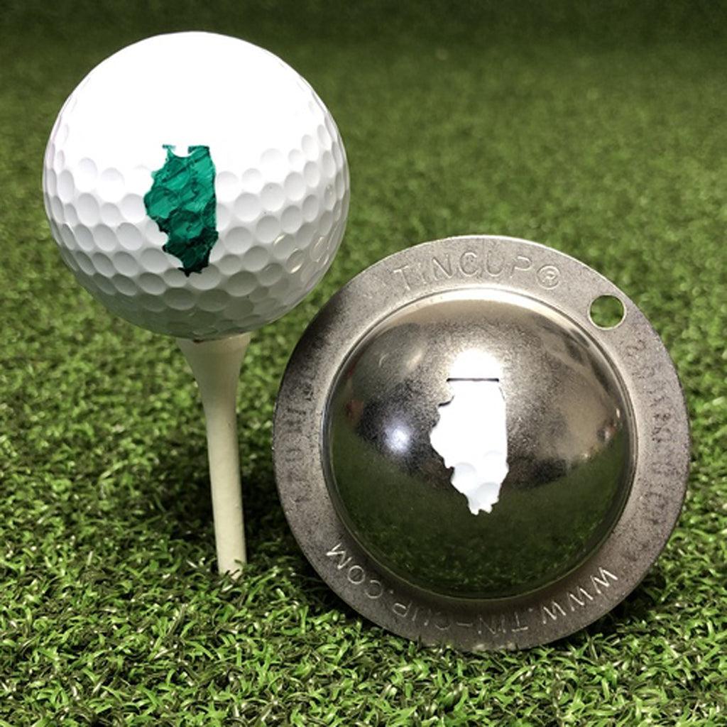 Tin Cup Golf Ball Custom Marker Alignment Tool