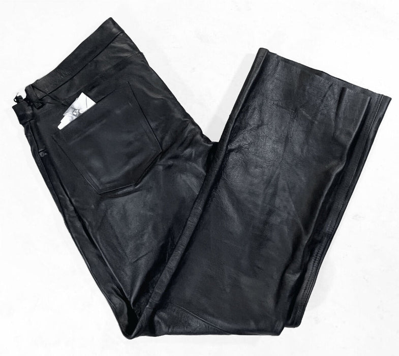 Milwaukee Leather Men's LKM5790 Black 5 Pocket Casual Motorcycle Leather Pants