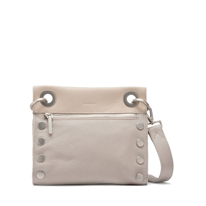Hammitt Women's Tony Small Leather Purse With Strap (Paved Grey/Brushed Silver)