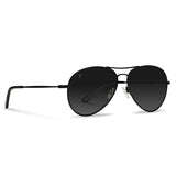 Vincero Men's The Aviator Matte Black Polarized Sustainable Sunglasses