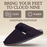 Cloud Nine Sheepskin Women's Indoor Outdoor Scuff House Slippers