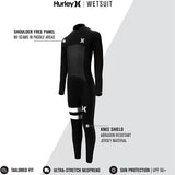 Hurley Youth Fusion 302 Black Back Zip Size 10 Fullbody Wetsuit