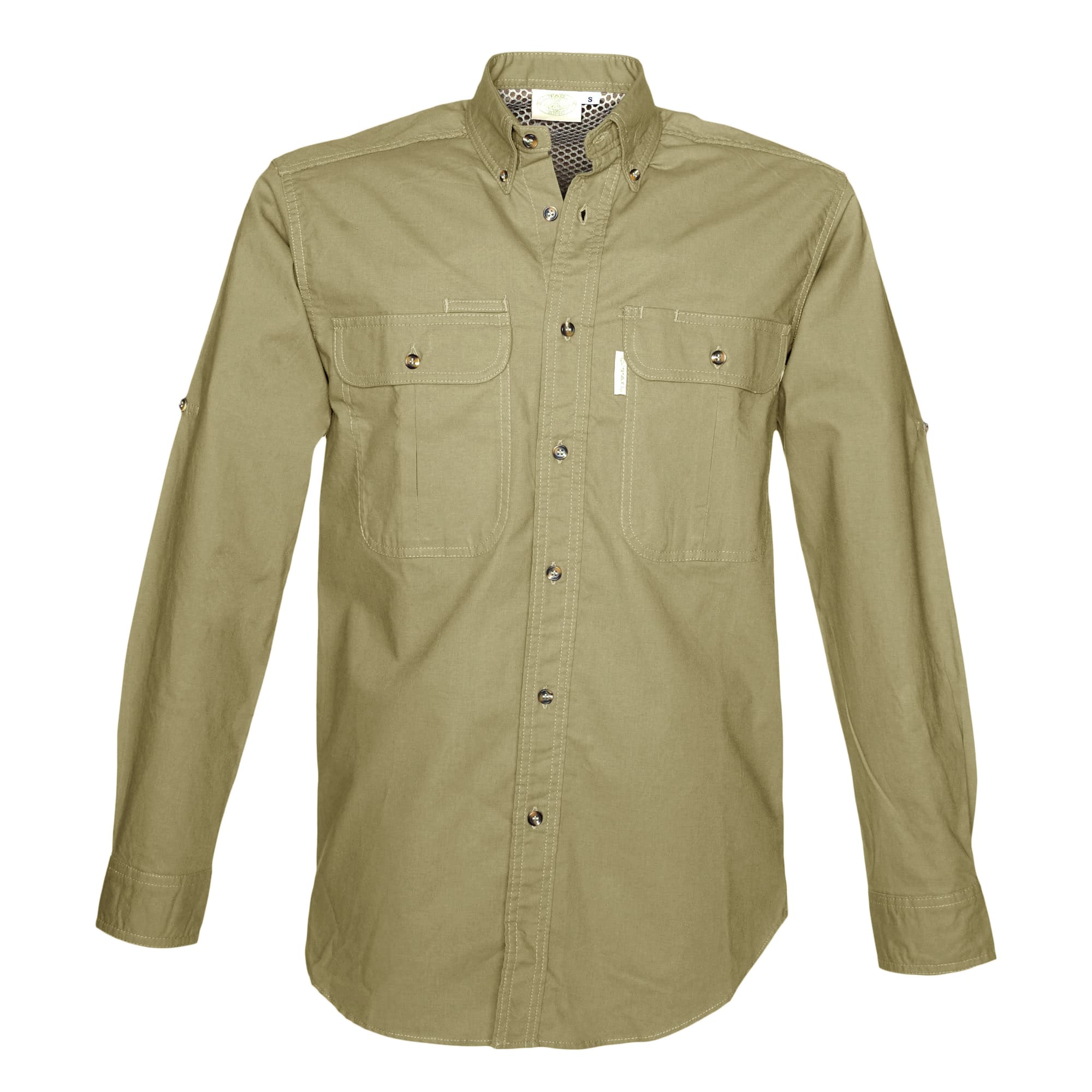 TAG Safari Men's Adventure Long Sleeve Shirt w Chest Pockets.