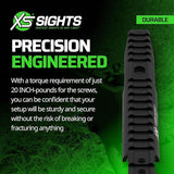 XS SIGHTS Marlin Optic Picatinny Rail w/White Stripe (Sights Not Included)