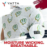 Yatta Golf Mens Standout Performance Short Sleeve Golf Polo Shirt