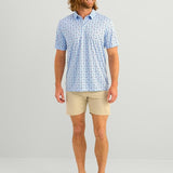 HUK Men's Pursuit Printed, Performance Short Sleeve Polo Shirt