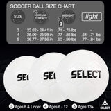 Select Bundle of 5 Select Classic White Size 3 Hand Sewn Soccer Ball