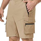 Pausel Men's Hiking Tactical Shorts Cargo Quick Dry Outdoor Golf Shorts with 5 Pockets for Athletic Fishing Travel