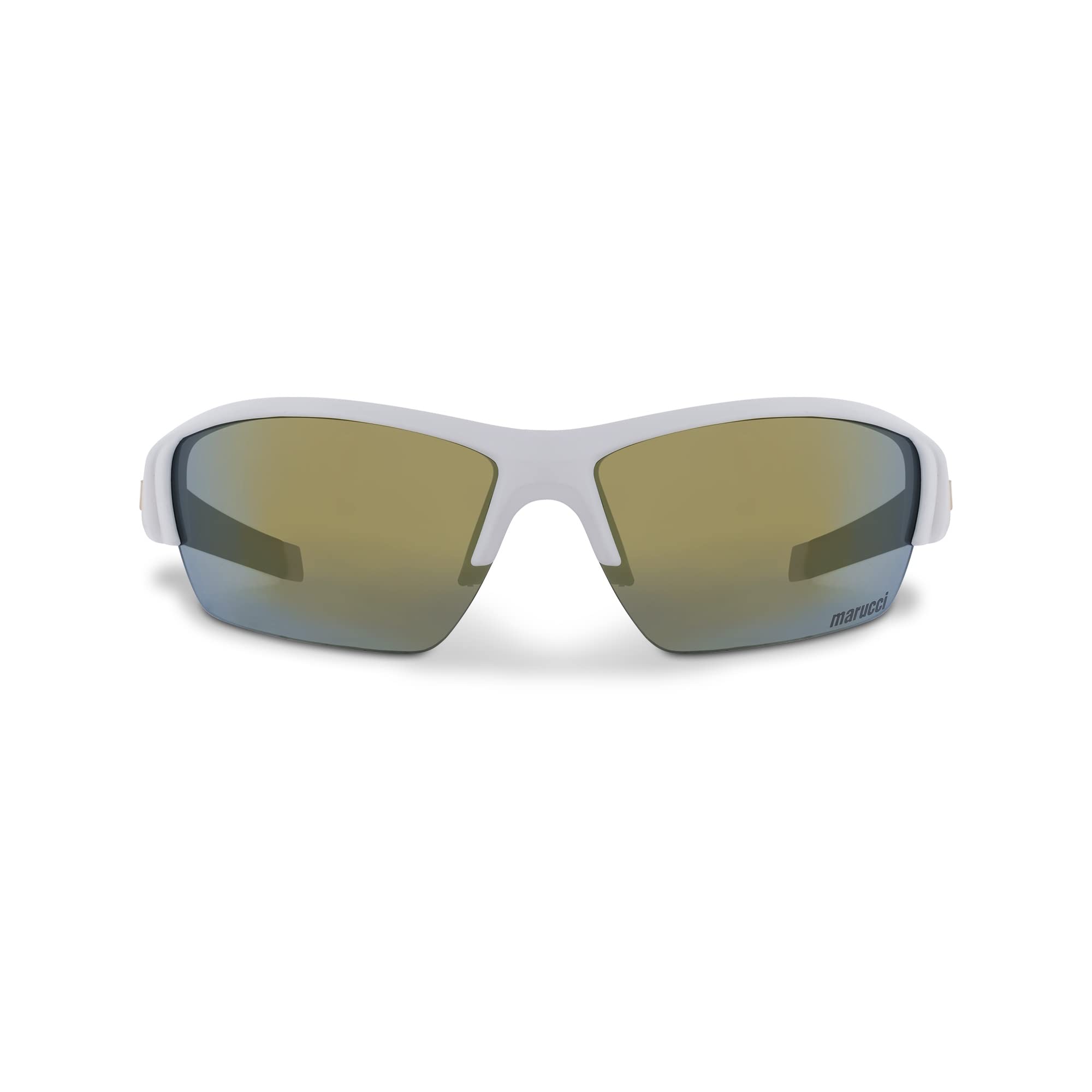 Marucci On-Field V108 2.0 Matte Black-Green With Blue Mirror Sunglasses