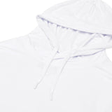 Burlebo Men's Long Sleeve Hoodie Sweatshirt (White)