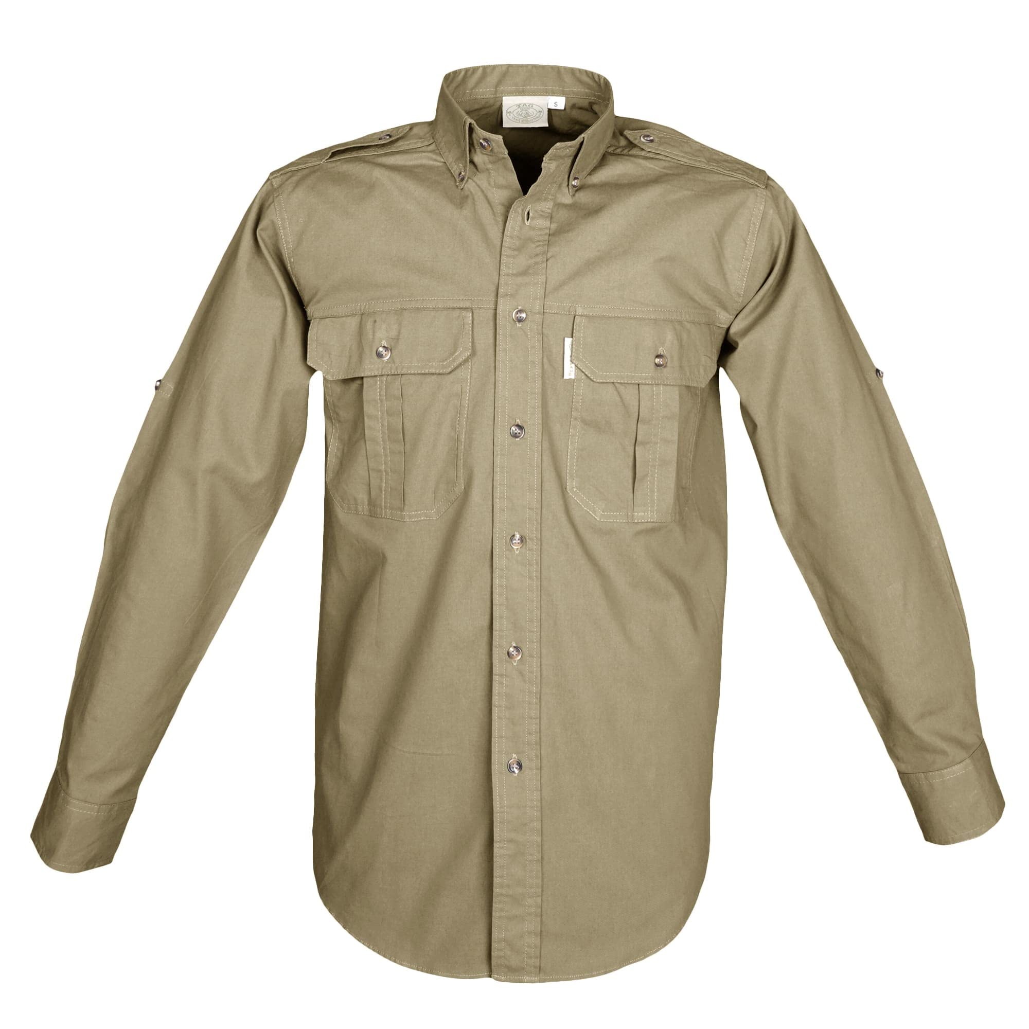 TAG Safari Men's Trail Long Sleeve Shirt w Chest Pockets