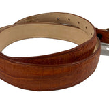 Ranger Belt - Caiman Crocodile Skin - Brown