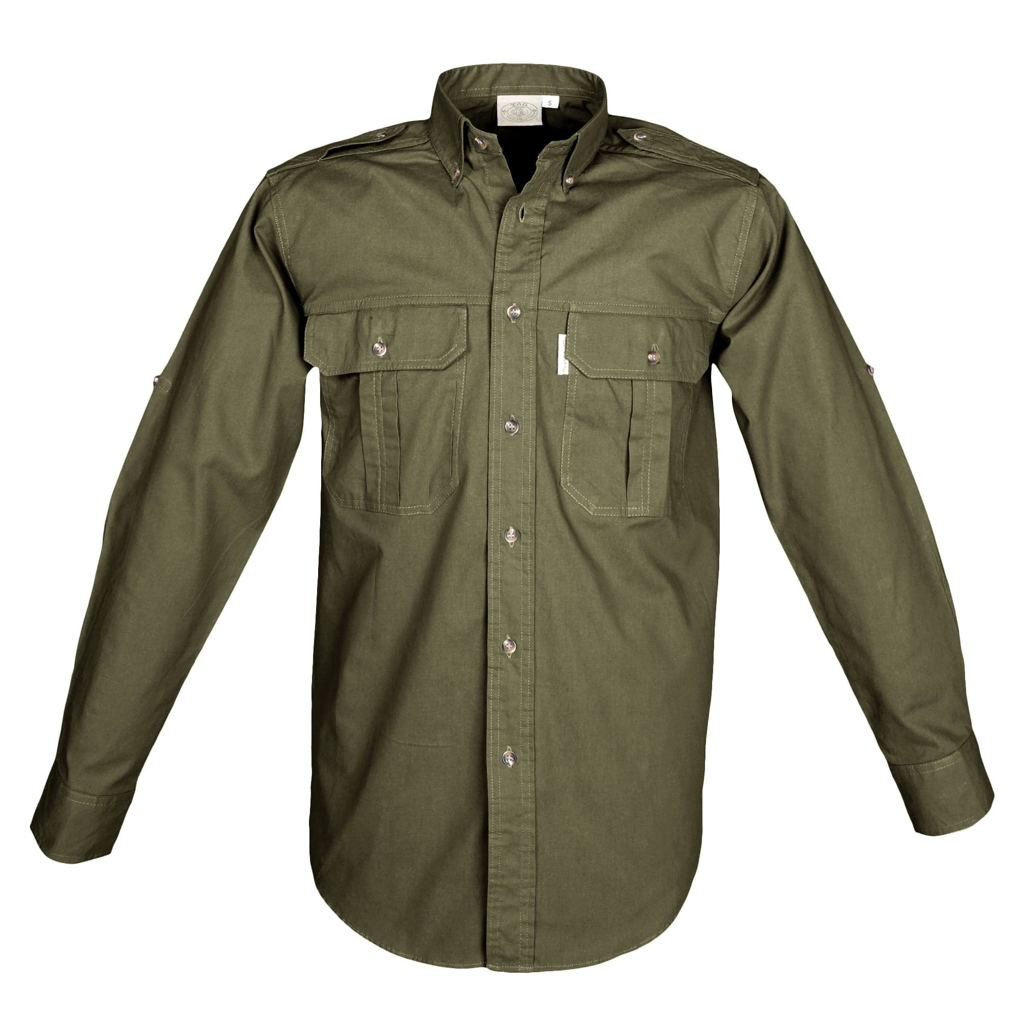 TAG Safari Men's Trail Long Sleeve Shirt w Chest Pockets