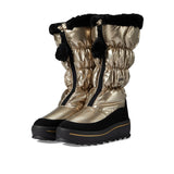 Pajar Women's Toboggan 2.0 Size 9 Gold Metal Premium Waterproof Zip-Up Winter Boots