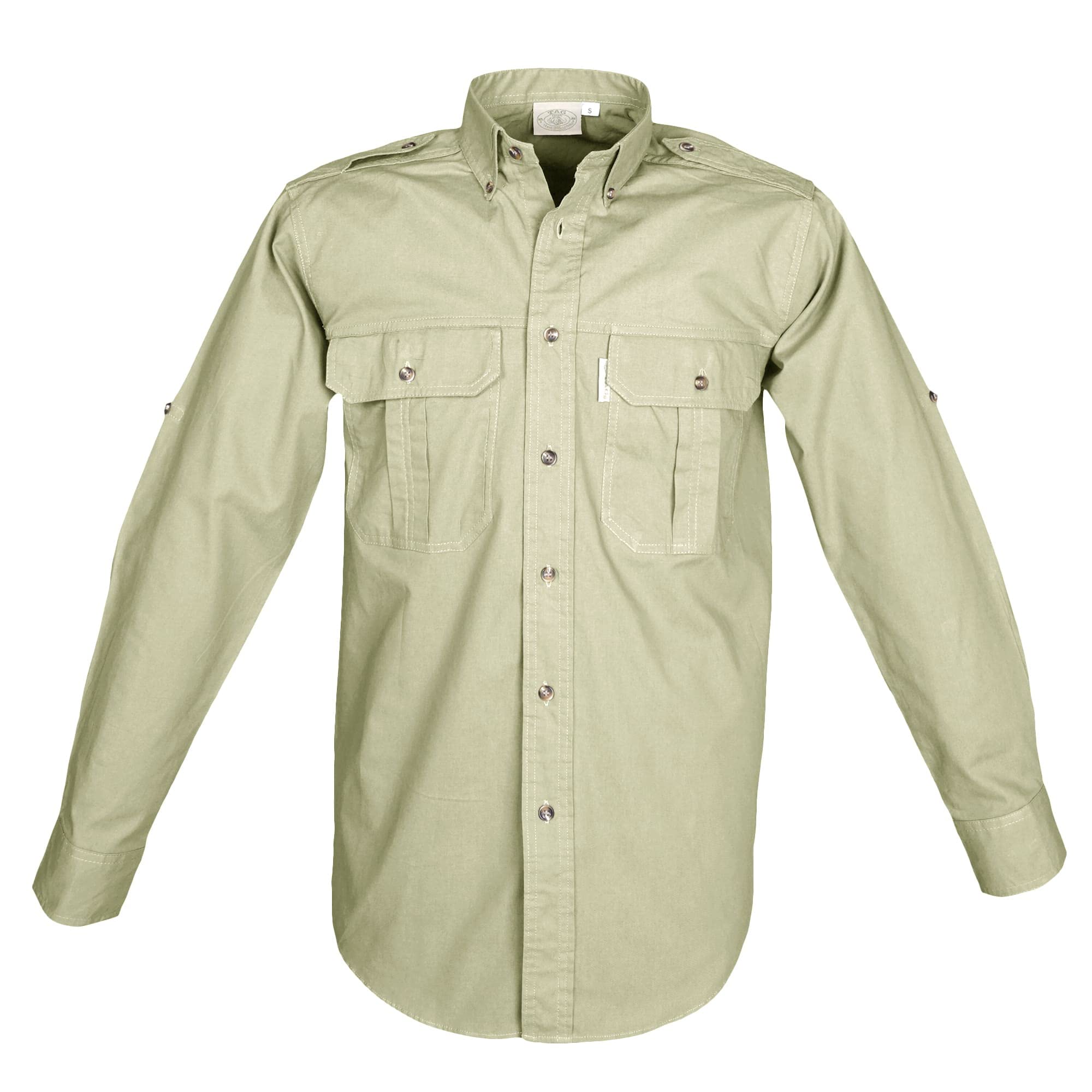 TAG Safari Men's Trail Long Sleeve Shirt w Chest Pockets