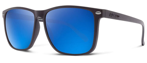 Abaco Men's Jesse Matte Black/Deep Blue Mirror Polarized Sunglasses