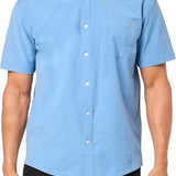 HUK Men's Kona Solid Short Sleeve Fishing Button Down Shirt