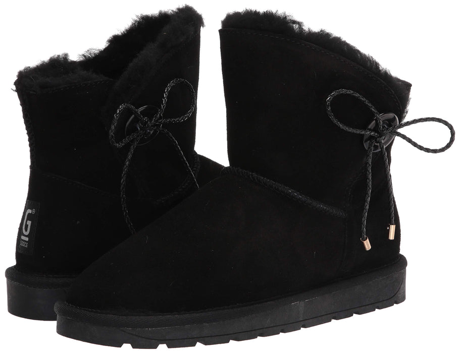 Bayton Women's Ellen Black Size 10 Faux Fur Fashion Boot