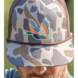 Burlebo Men's Retro Duck Camo Fully Adjustable Snapback Cap